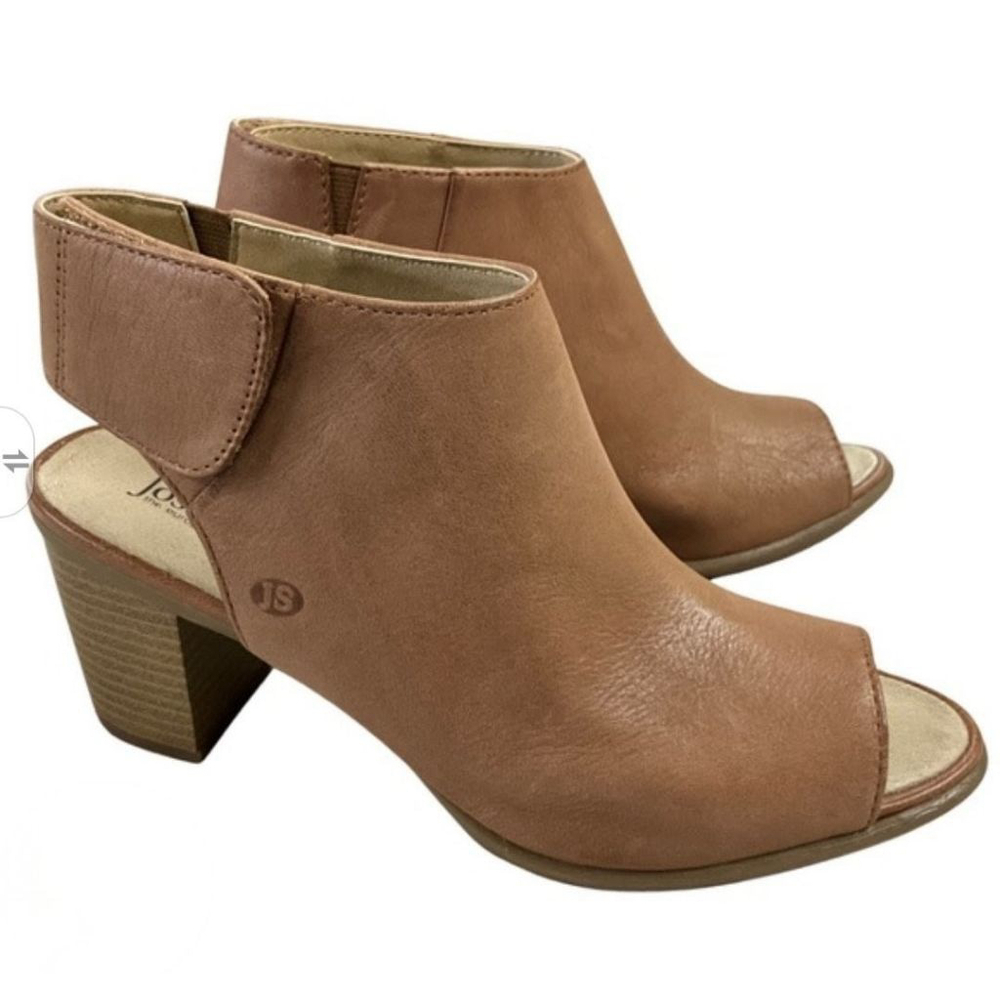 Josef Seibel Bonnie 09 Leather Peep Toe Booties Size 38